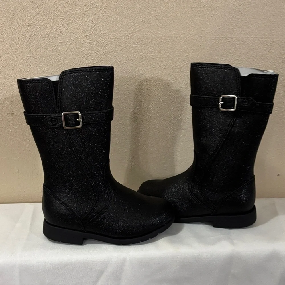 Josephine Stride Rite Black Ankle Booties Size 7M girl New  without box